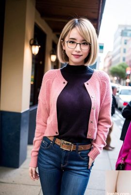 Belleza generada por IA~セーターmujer (chica suéter)
