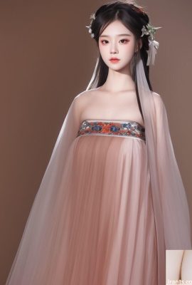 (Generado por IA) Belleza clásica de estilo chino