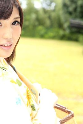 (Ariga Yuna) Me follé a mi novia de pelo corto en kimono al aire libre (87P)