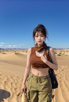 Generación de IA ~ NATSUNE_AI-Desert Oasis (Desert Greenshu)