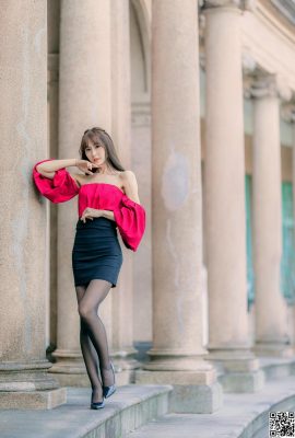 [Colección de Internet]Chica taiwanesa con hermosas piernas: fotografía al aire libre de moda de belleza de Guo Simin (1) (90P)
