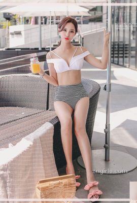 Modelo coreana Yeon Ji-eun tal vez traje de baño de playa 4 (99P)
