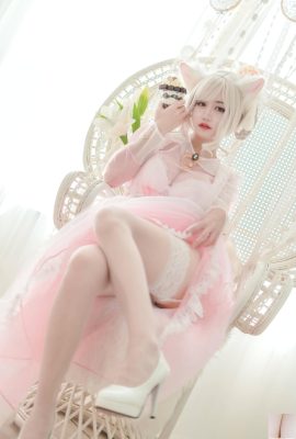 (Colección en línea) Exclusivo VIP «Transparent Pink Maid» de la chica del bienestar Chiyo Ogura (28P)