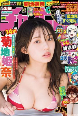 (Kikuchi Himena) Foto de una chica de grandes pechos mostrando un profundo escote en V en bikini (13P)