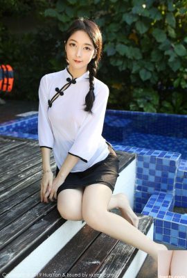 El clásico cheongsam de la sexy diosa Xiaoreba Angela con trasero alegre y hermosas piernas (41P)