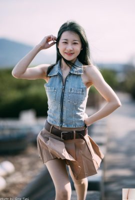 (Colección de Internet) Chica taiwanesa de hermosas piernas: belleza de Winnie Lulu disparos al aire libre realistas (28P)