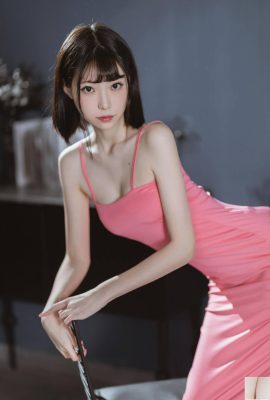 (Colección en línea) Chica de bienestar Xu Lan LAN «Vestido largo rosa» Exclusivo VIP (42P)