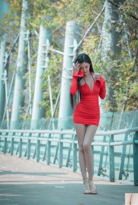 (Colección en línea) Chica taiwanesa con hermosas piernas-Álbum de fotos al aire libre de Xu Lingling (9) (100P)