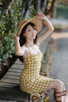 (Tomado de Internet) Chica taiwanesa con hermosas piernas: Ashley, una belleza temperamental, tiroteo al aire libre a la moda (5) (104P)