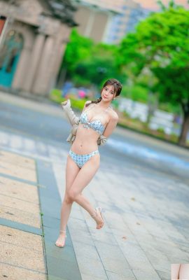 (Colección de Internet) Chica taiwanesa de hermosas piernas: sesión de fotos al aire libre de belleza Mi En (2)
