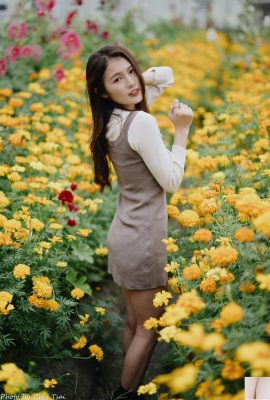 (Colección en línea) Chica taiwanesa con hermosas piernas: Hua Qiaojuan, una belleza temperamental, sesión de fotos al aire libre (3) (64P