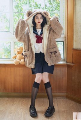 (Colección en línea) Uniforme escolar de Welfare Girl-Lao Xiaobai jk Little Bear jk (43P)