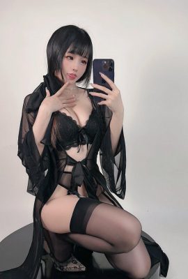 (Colección en línea) Chica de bienestar Miko Jiang «Black Silk Transmission» exclusiva VIP (24P)