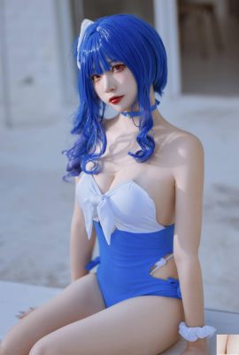 (Colección en línea) Welfare Girl Erzuo «Traje de baño Blue Pola» Exclusivo VIP (46P)