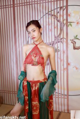 Sesión de fotos privada de la modelo china Xiaoshuang (con traje antiguo) -03 (100P