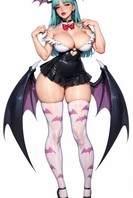 Lustfulwaifux -Morrigan Aensland Exam (Al generado) * Patreon * 1