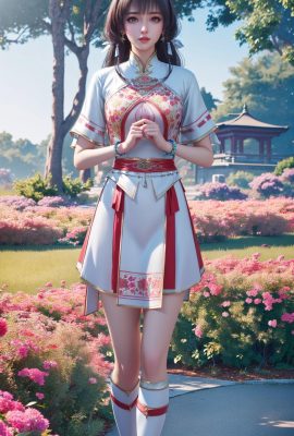 (AI generado) El Lotus rojo único