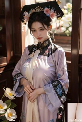 Espectáculo clásico de drag de belleza de cheongsam en la dinastía Qing