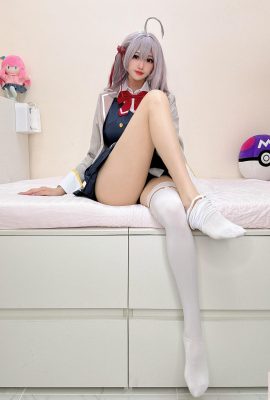 «Nicky_Linqi» La bolsa de pecho blanca y tierna se muestra completamente (23p)