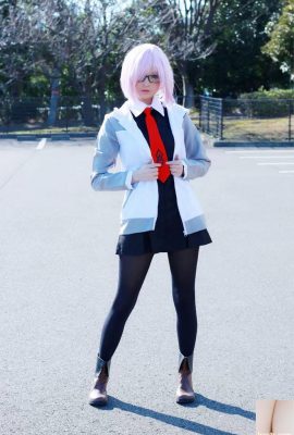 Mashu Kyrielight Cosplay por Hidori Rose (negro) (58p)