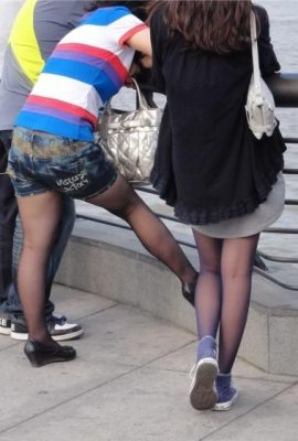 (Colección en línea) Fotografía callejera de varias hermosas piernas y bellezas 22 (48p)