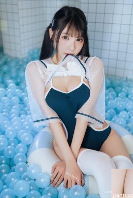 La joven de patas largas «Yi Shun» está tan llena que está a punto de desbordarse con senos justos y hermosos (10p)