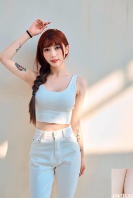 Chica caliente y bonita «Gu Sweetheart» no puede ocultar el arma del diablo (11p)