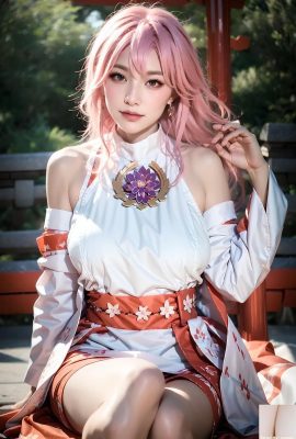 ★ Patreon ★ (Enciclopedia de belleza Aitvwiki) – Genshin Yae Miko Cosplay Genshih