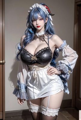 かんう (Ganyu Maid Outfit-Genshin Dios)