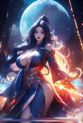 Diosa de la luz de la luna