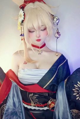 (Colección de Internet) Yamisung Cosplay Yoimiya – Genshin Impact (51p)