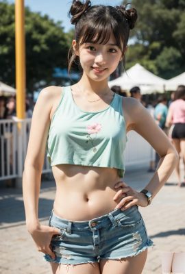 ★PATREON★ (Beauty AI Wkey) Linda chica en una feria 5